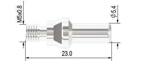 Elektroda krátká pro plasma hořák SCP 40, SCP 60