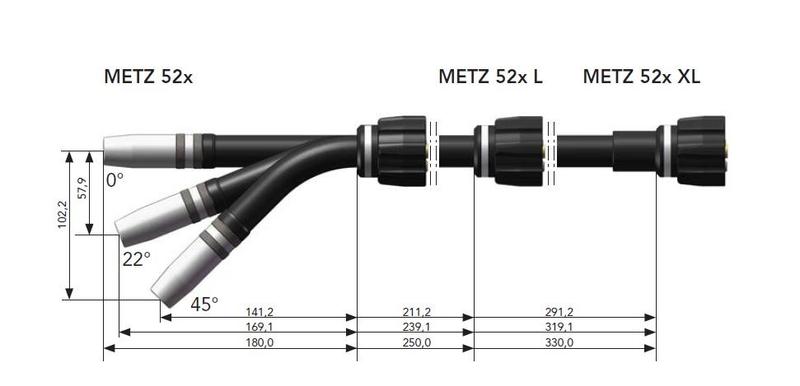 Hořák DINSE DIX METZ 520/522/524 (L, XL)