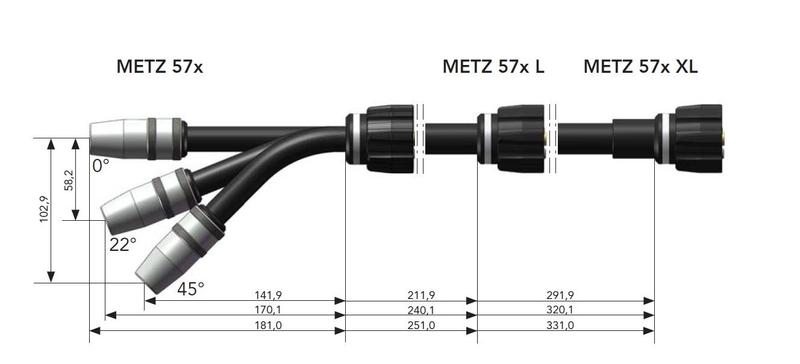 Hořák DINSE DIX METZ 570/572/574/578 (L, XL)