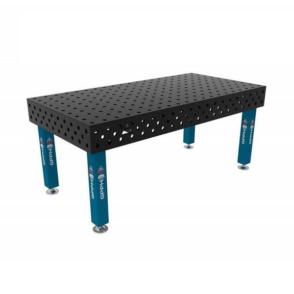 Stůl svařovací GPPH PRO 2000 x 1000 mm, bez koleček, mřížka 100 x 100, s průměrem děr 28 mm