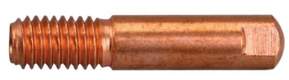 Průvlak 1,2 M6/6, 25 mm E-Cu - dlouhý závit