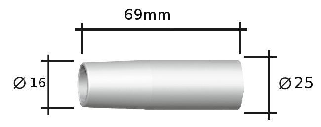 Hubice plynová kónická M16 K