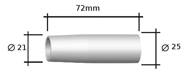 Hubice plynová cylindrická M 16/0
