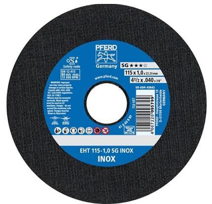 Řezný kotouč EHT 115-1,0 A60 R SG-INOX