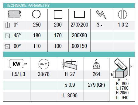 Pila pásová IMET BASIC 270/60