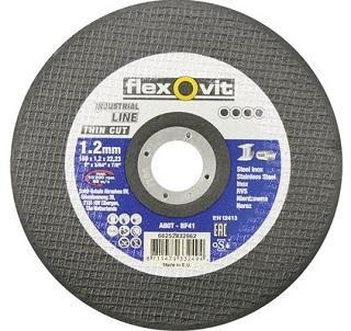 Řezný kotouč FLEXOVIT 150x1,2x22,2 A60T BF41