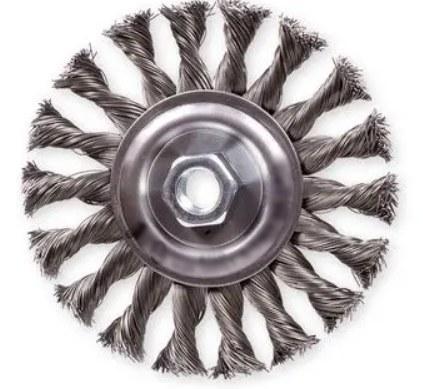 Kartáč copánkový radiální 115/M14 nerez 0,4