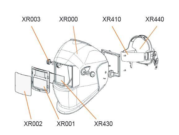 Kříž hlavový ke kukle XR914 a S777