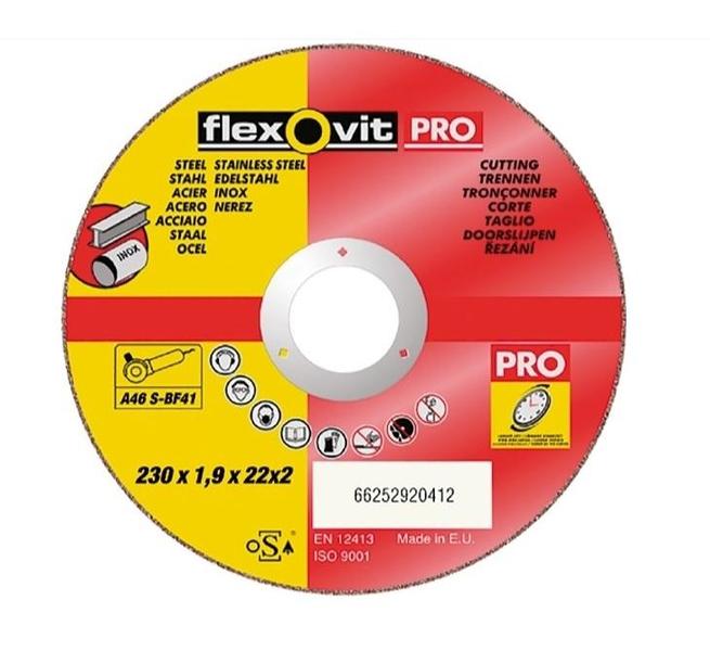 Řezný kotouč FLEXOVIT PRO 230x1,9x22,2 A46S BF41
