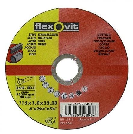 Řezný kotouč FLEXOVIT 115x1,0x22,2 A60R FM