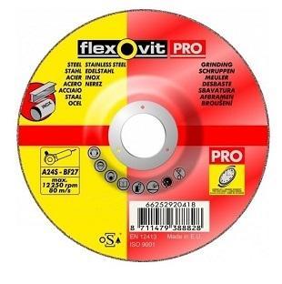 Kotouč brusný FLEXOVIT PRO 125x6,5x22,2 A24S BF27
