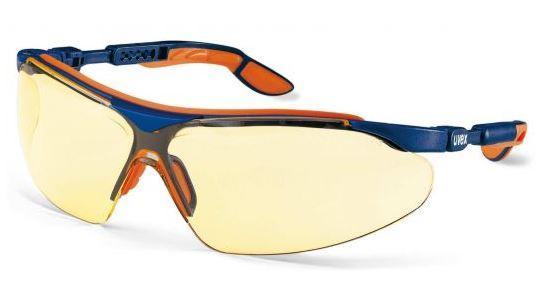 Brýle ochranné UVEX I-VO, PC jantarový, modro/oran