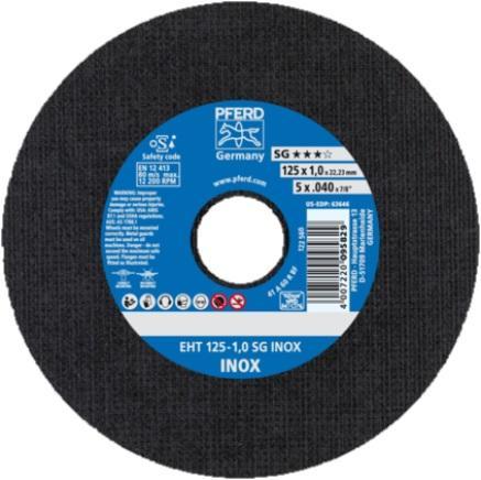 Řezný kotouč EHT 125-1,0 A60 R SG-INOX
