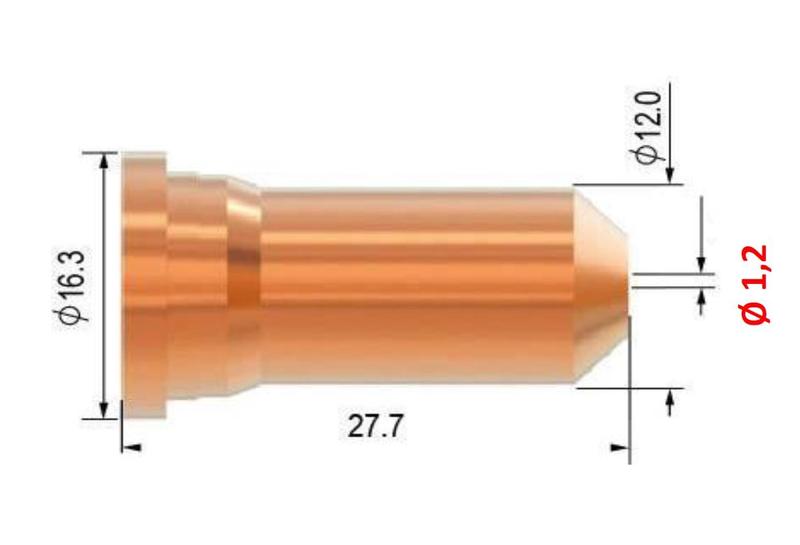 Tryska 1,2 60 - 70 A pro plasma hořák SCP 120
