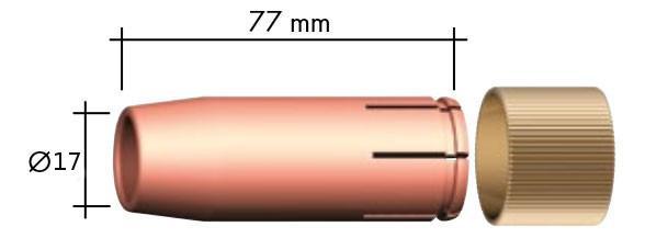 Hubice plynová kónická NW 17