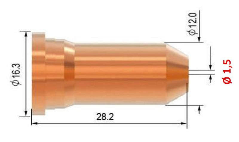 Tryska 1,5 pro plasma hořák SCP 120
