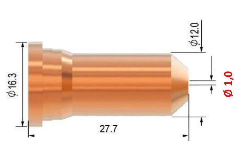 Tryska 1,0 40 - 50 A pro plasma hořák SCP 120