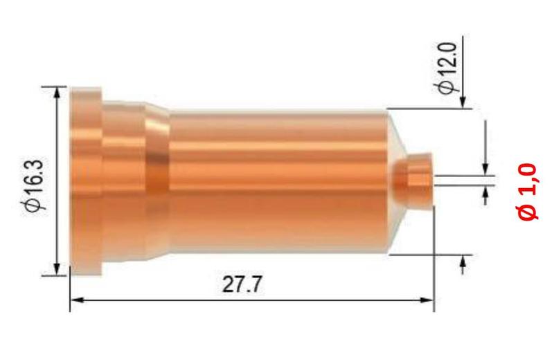 Tryska kontaktní 1,0 pro plasma hořák SCP 120