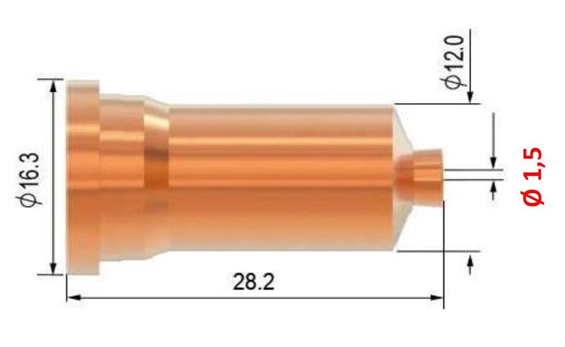 Tryska kontaktní 1,5 pro plasma hořák SCP 120
