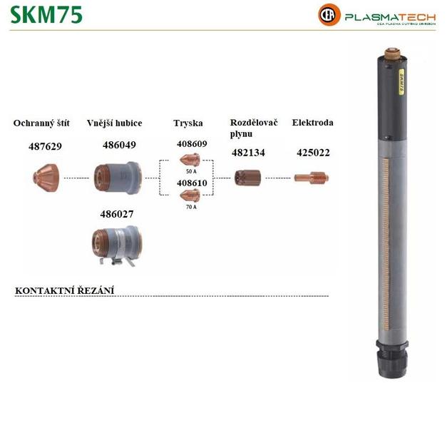 Hořák plasmový CEA SKM75 70 A 12 m