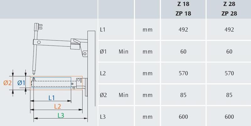Bodová svářečka CEA Z 18 400 V WS 750 control ramena 600 mm
