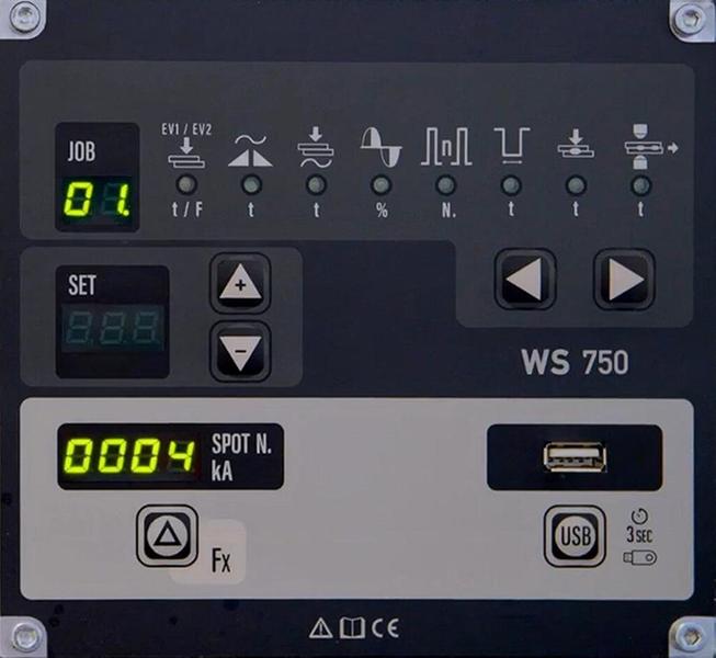 Bodová svářečka CEA K 22 400 V WS 750 Control ramena 455 mm