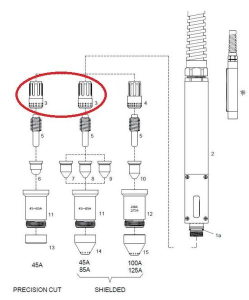 Rozdělovač plynu 45-85A MaxLife pro hořák TM-125