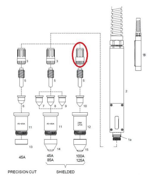 Rozdělovač plynu 105-125A MaxLife pro hořák TM-125