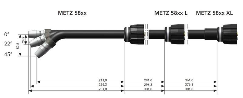 Hořák DINSE DIX METZ 5800/5822/5845 (L, XL)