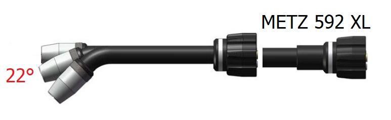 Krk hořáku DINSE  DIX METZ 592 XL 22°