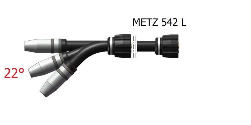 Krk hořáku DINSE DIX METZ 542 L 22°