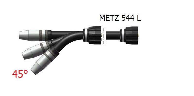Krk hořáku DINSE DIX METZ 544 L 45°