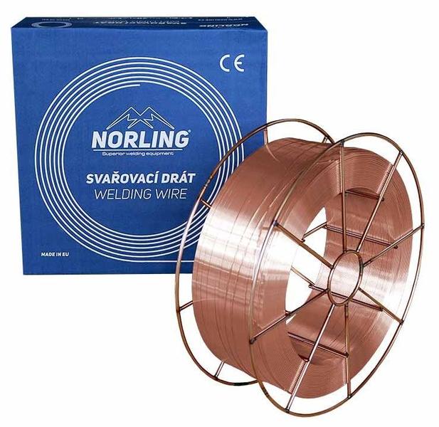 Svařovací drát NORLING G3Si1 1,0 mm – cívka 15 kg, poměděný