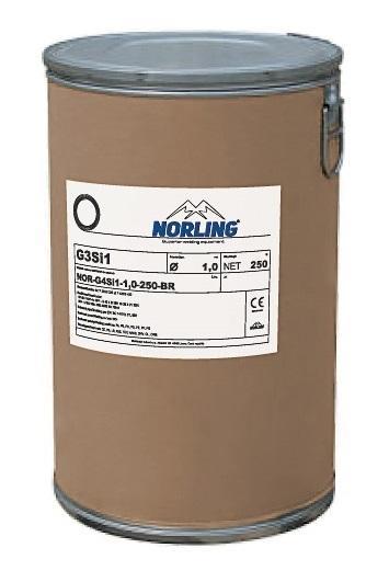 Drát svařovací NORLING G3Si1 1,0/250 kg pobronz.