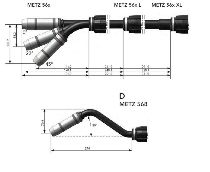 Hořák DINSE DIX METZ 560/562/564/568 (L,XL)