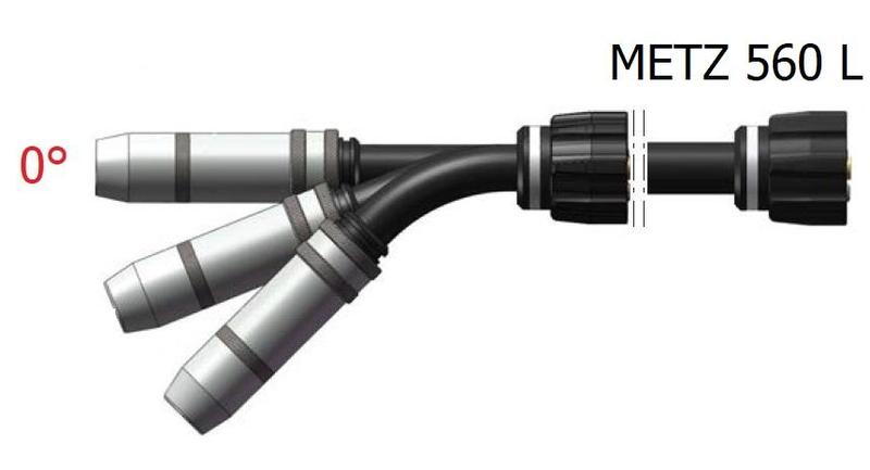 Krk hořáku DINSE DIX METZ 560 L 0°