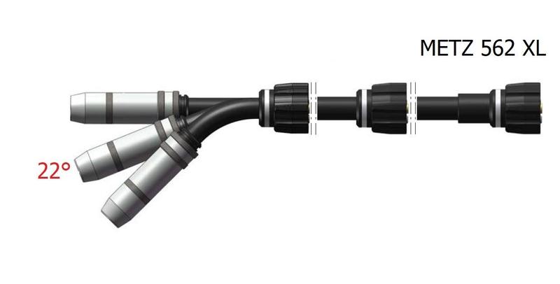 Krk hořáku DINSE DIX METZ 562 XL 22°