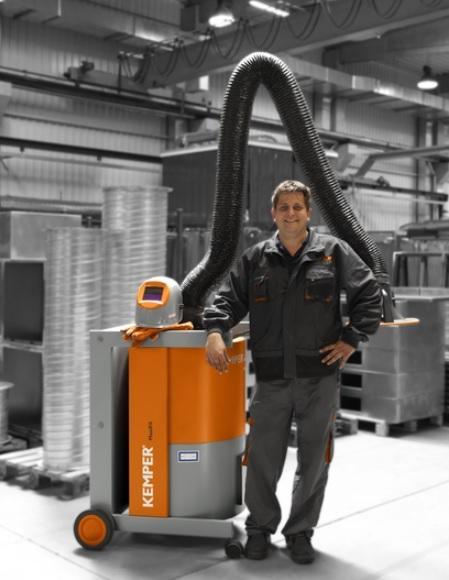 Odsavač KEMPER MaxiFil trubkové provedení, rameno 4 m