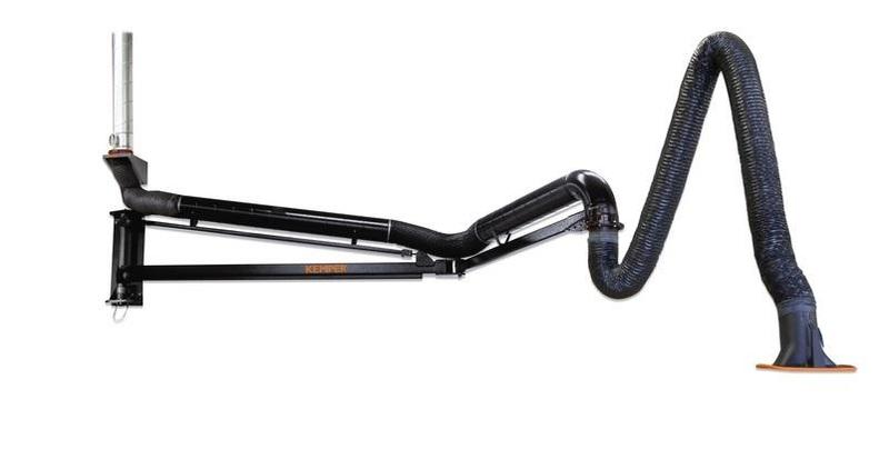 Rameno odsávací KEMPER, dvoudílný výložník, hadicové provedení, rameno 8 m