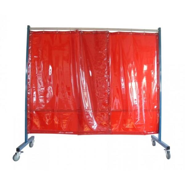 Zástěna mobilní TransFlex 2100x1950x0,4 mm,červená