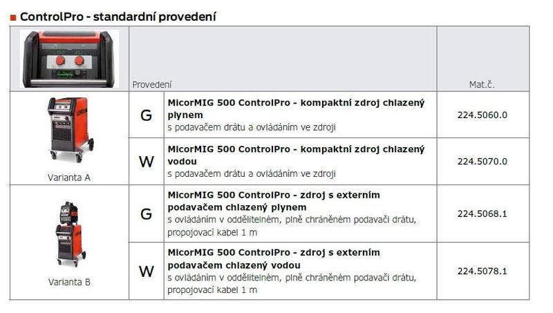 Invertor MicorMIG 500 ControlPro AW kompaktní LORCH