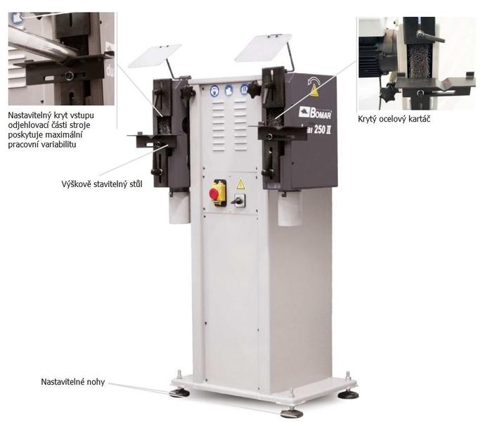 Stroj odhrotovací BOMAR DUAL 250 S