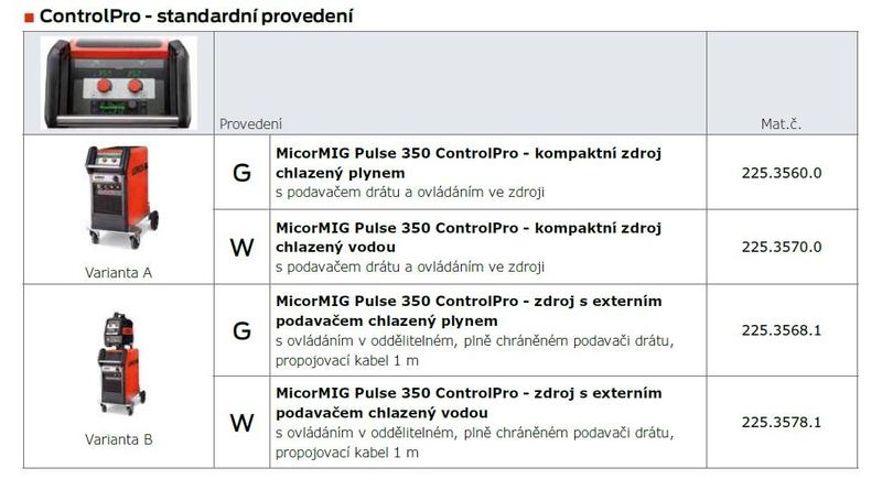 Invertorová svářečka MicorMIG Pulse 350 BasicPlus AW LORCH