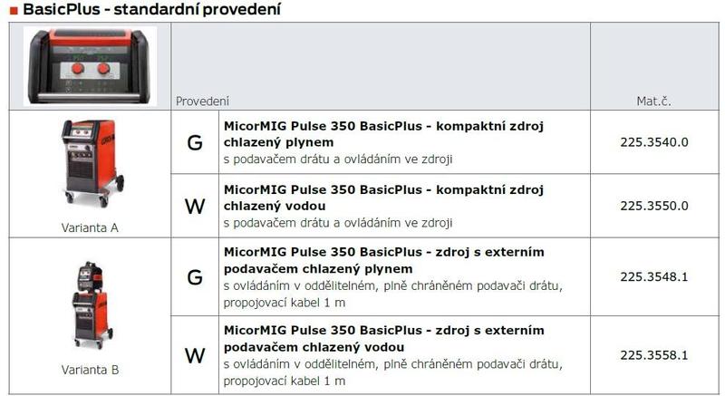 Invertorová svářečka MicorMIG Pulse 350 BasicPlus AW LORCH