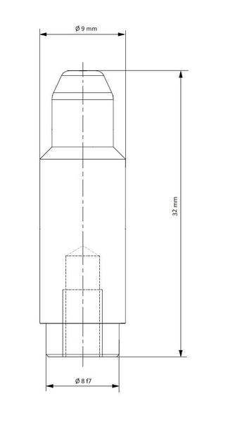 Kolík středící D 6,6/9/32