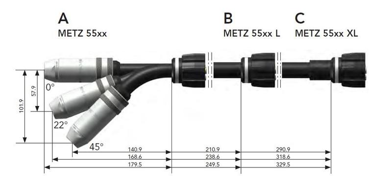 Hořák DINSE DIX METZ 5500/5522/5545 (L, XL)