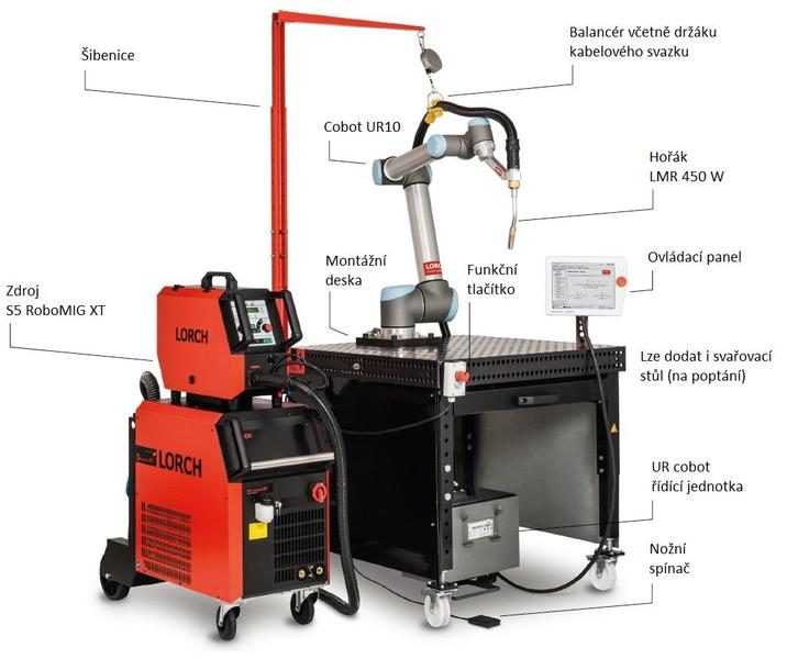 Cobot Welding Package A UR10-2-S5-B-1m LORCH