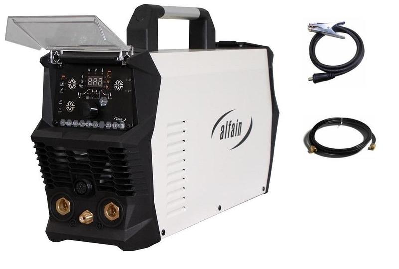 Invertorová svářečka PERUN 200 AC/DC PULSE + TIG hořák + rukavice + zemnící kabel + plyn. hadička