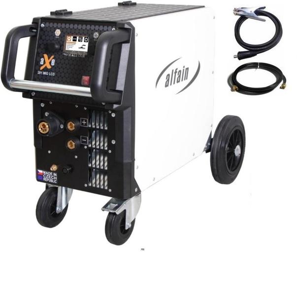 Invertorová svářečka aXe 201 MIG LCD + zemnící kabel + plynová hadička