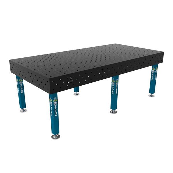 GPPH PLUS stůl bez koleček 2400 x1200 mm Ø 16 mm 100 x100 mřížka